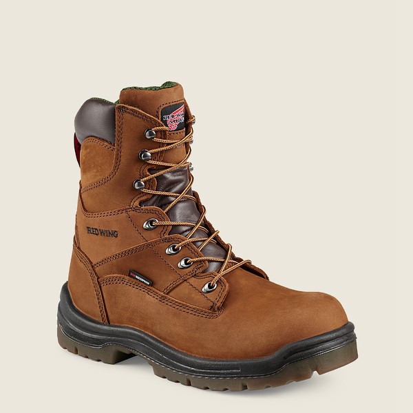 Red Wing Safety Boots Brown - Mens King Toe® - 8-inch Insulated Waterproof Toe - 5403-REPBL